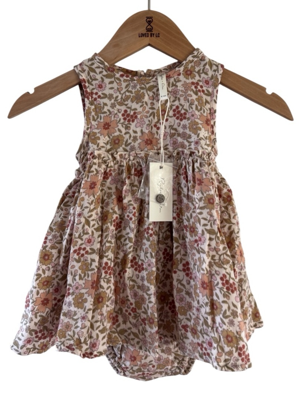 Rylee + Cru Floral Dress & Bloomer Set
